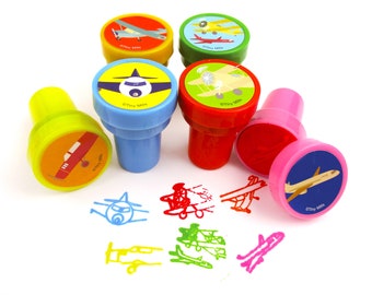 Airplane self-inking stampers - gift, scrapbooking, embellishment, stamp