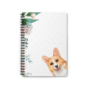 Corgi Spiral Notebook - Gift, Dog Lovers Gift, Dog Mom Gift, Pet Sympathy Gift