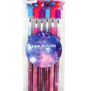 6 pcs Galaxy Multi Point Pencils