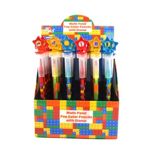 Creative Building Blocks Coloring Crayons, 12-color Square Crayons, Oil  Pastels, Colored Pencils, Stationery Prizes - Temu