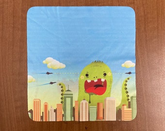 Cute Alien Attacking microfiber cloth