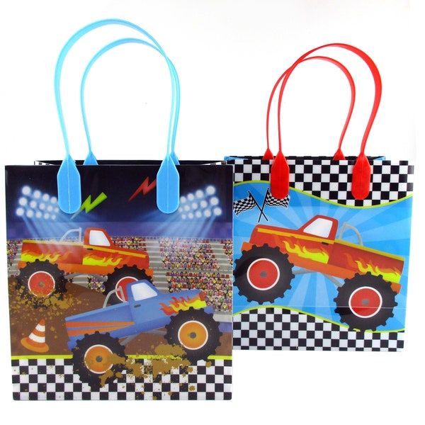 Monster Truck party favor treat bags