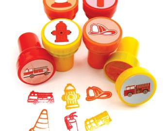 Firefighter self-inking stampers - gift, scrapbooking, embellishment, stamp