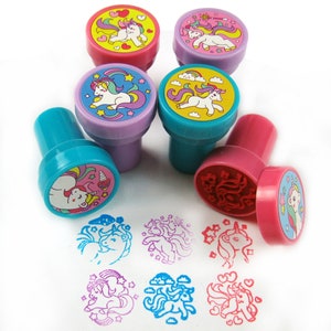 Timbri autoinchiostranti a forma di unicorno - regalo, scrapbooking, abbellimento, timbro