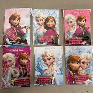 Ice Princess Coloring Books with Crayons Party Favors
