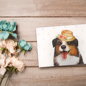 Hunde mit Blumenkrone Designs, alle Gelegenheit verschiedene leere Grußkarten mit 4 x 6 Umschläge enthalten, Dankeschön-Notizen, 9 Pack