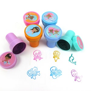 Tampons auto-encreurs sirène arc-en-ciel - cadeau, scrapbooking, embellissement, tampon