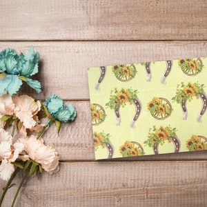 Sunflower Cowboy Boots Designs, All Occasion Assorted Blank Greeting Cards with 4 x 6 Envelopes Included, Thank You Notes, 12 Pack image 4