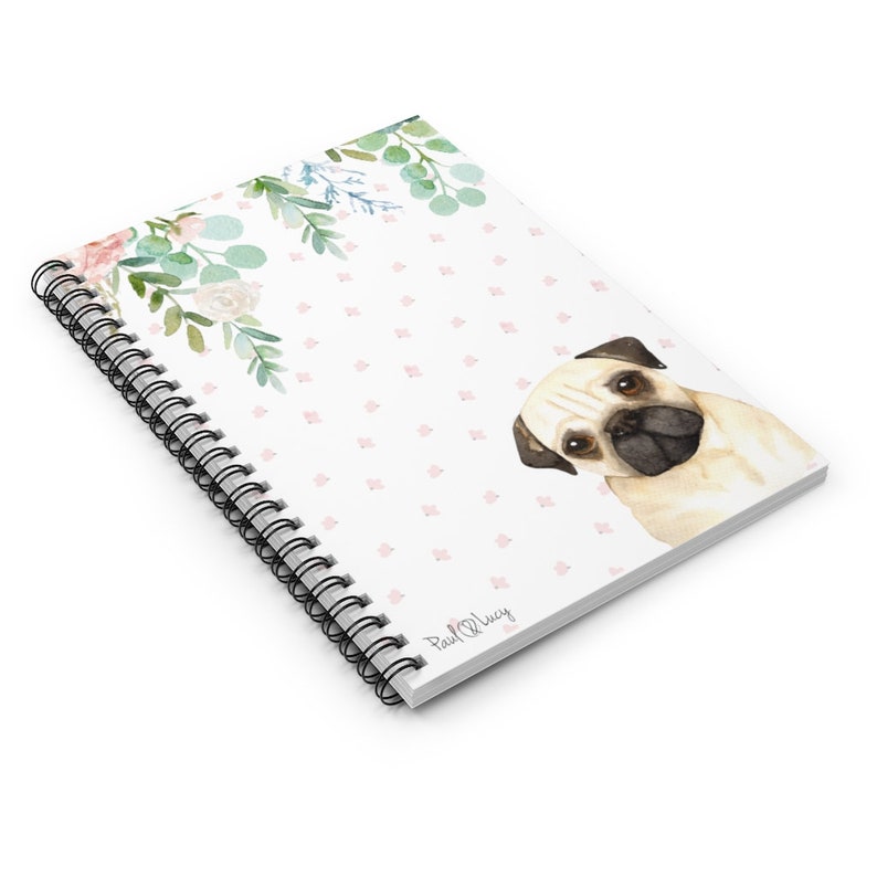 Pug Notebook Gift, Dog Lovers Gift, Dog Mom Gift, Pet Sympathy Gift image 3