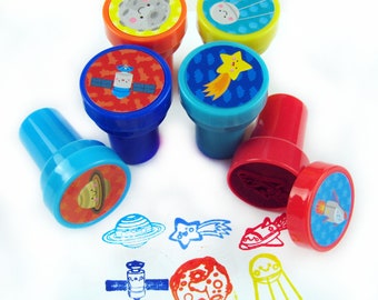 Outer space self-inking stampers - gift, scrapbooking, embellishment, stamp