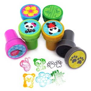 Carimbos autotintados Panda - presente, scrapbooking, enfeite, carimbo