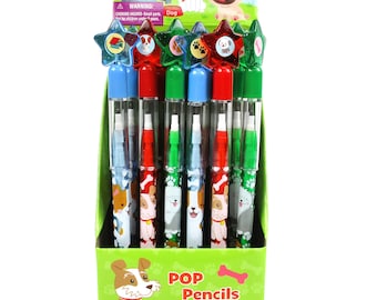 24 pcs Dog and Puppy Multi Point Pencils