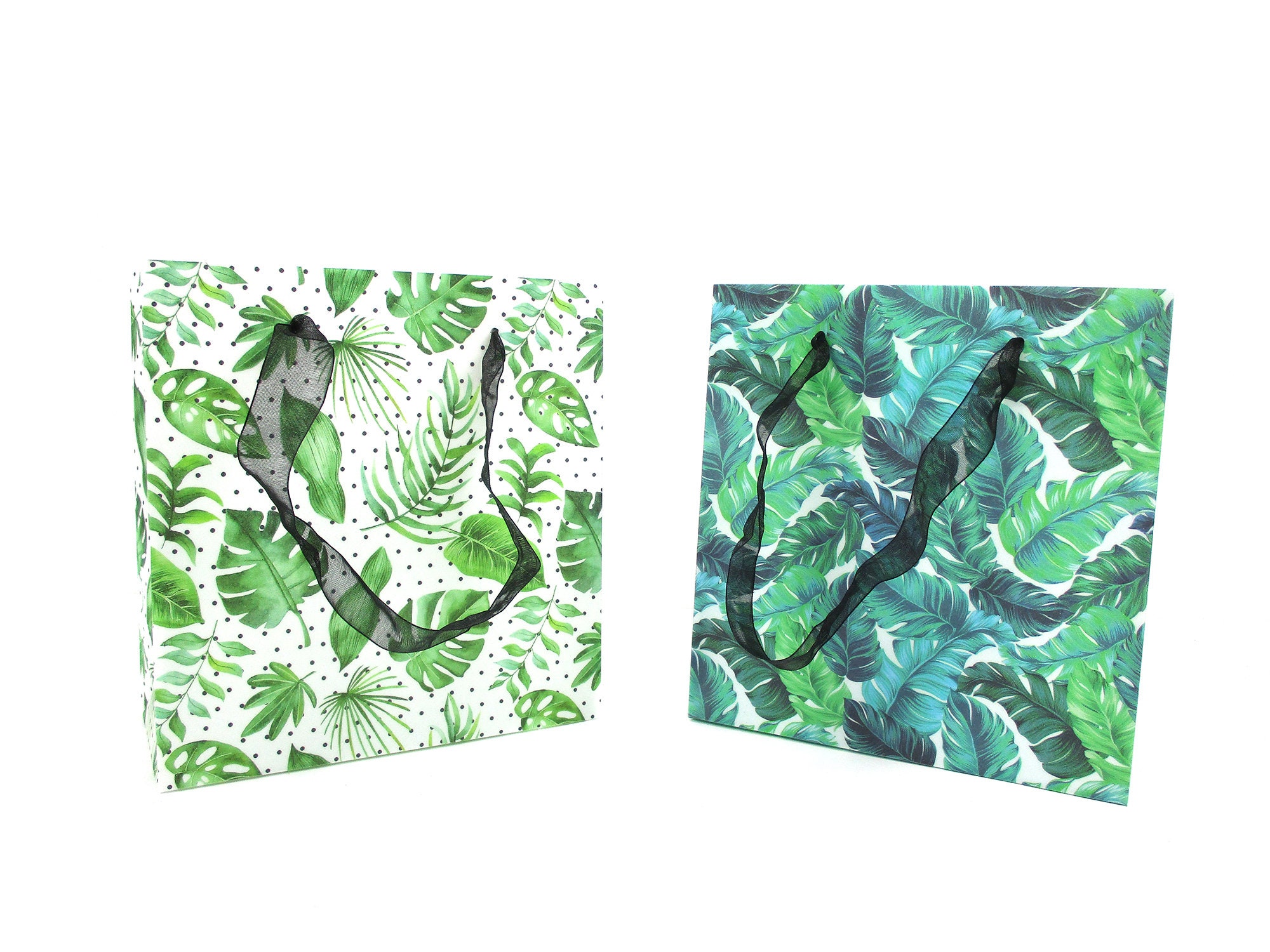 Tropical Foilage Houseplant party favor treat bags