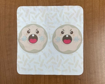 Angry Donuts microfiber cloth