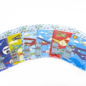 Airplane Coloring Books with Crayons Party Favors