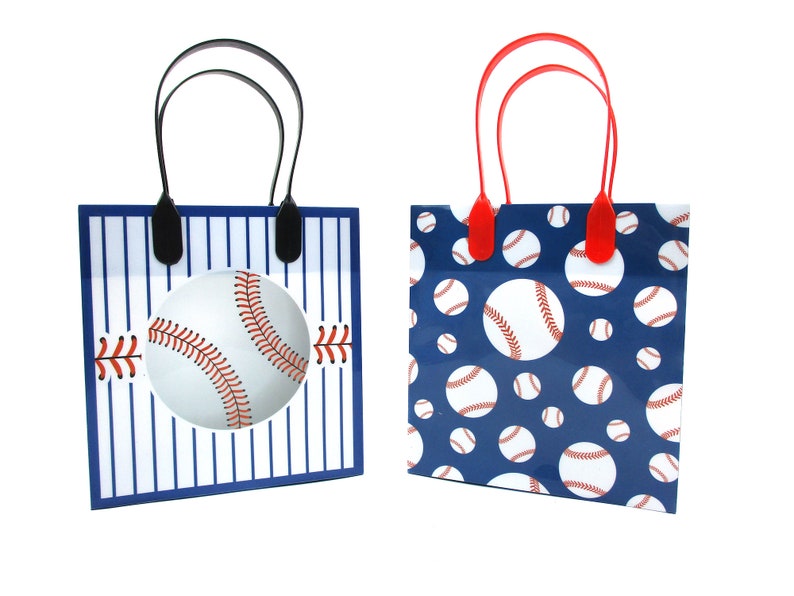 Baseball Party Favor Treat Bags Etsy