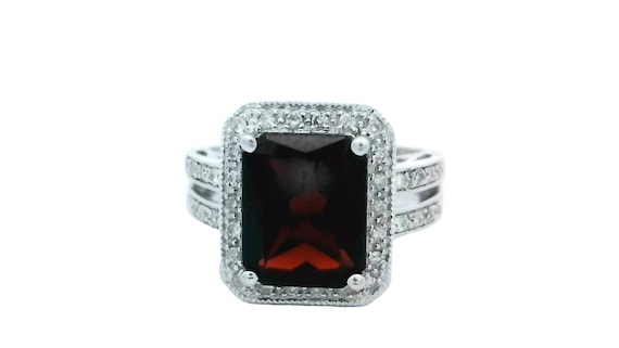 Introducing our exquisite Red Garnet and Diamond … - image 1