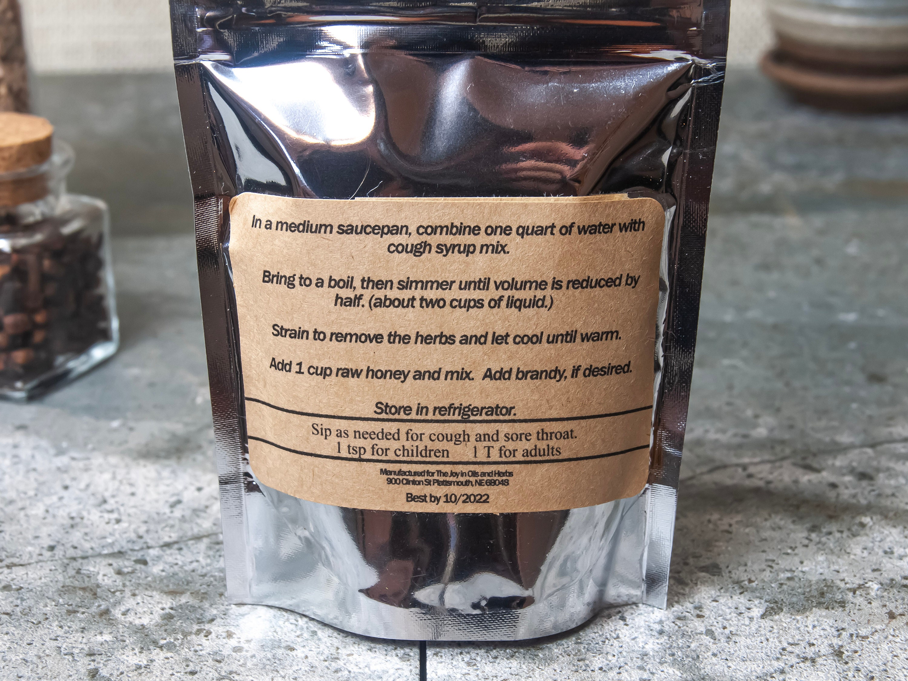 Chamomile Cough Syrup Mix All Natural Immune Booster Etsy