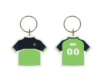 Personalised AUSTRALIA Rugby Team Supporters Jersey Shirt Keyring