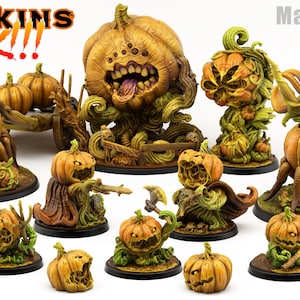 Pumpkin Set D&D Pathfinder Fantasy 3D Printed Resin Miniature
