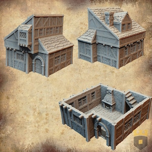 Leicheim Civilian House 2 Terrain D&D Pathfinder Tabletop Wargames