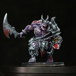 Reanimated Troll 75mm Base D&D Pathfinder Fantasy 3D Printed Resin Cast N Play