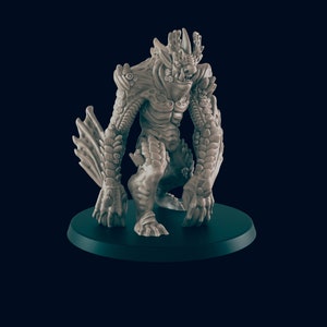 Sea Troll D&D Pathfinder Tabletop 3d Printed Miniature Resin or PLA