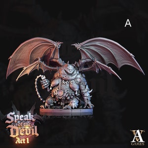 Anixorian Devil  D&D Pathfinder Fantasy 3D Printed Resin Archvillian