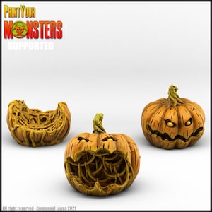 Jack-o-lantern D&D Pathfinder Fantasy 3D Printed Resin Miniature