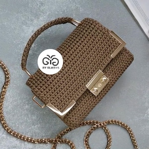 Crossbody-tas/unieke tas voor vrouwen/cadeau-idee/handgemaakte tas/gehaakte tas/handgebreide tas/luxe tas/damestasje/cadeau voor vrouw