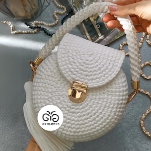 Unieke luxe tas voor dames/cadeau-idee/handgemaakte tas/gehaakte tas/uniek ontwerp/handgebreide tas/luxe tas/damestas/perfect cadeau voor vrouw