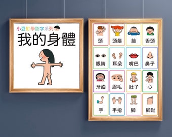LBC-My Body Chinese book with flashcards set
