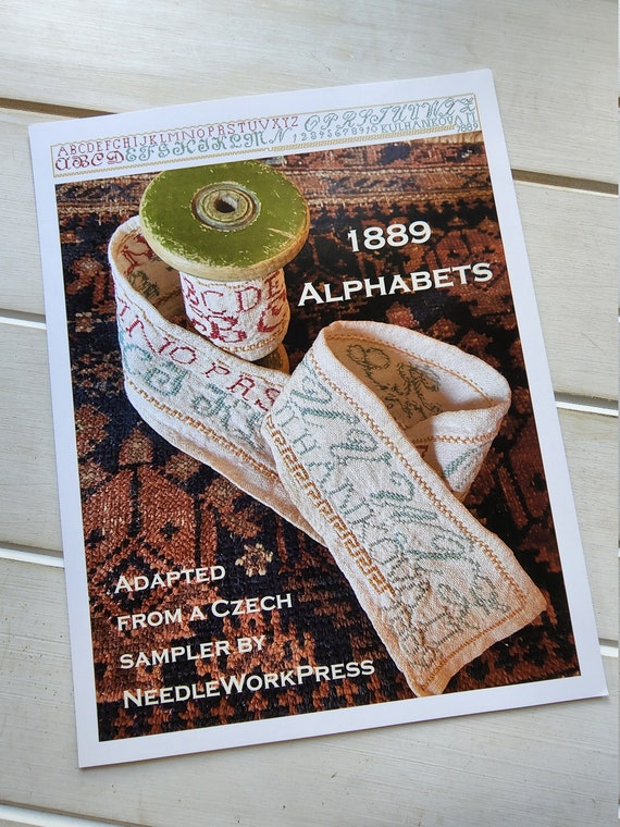 1889 Alphabets by Needlework Press Etsy