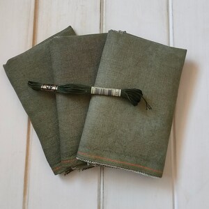 Handgefärbtes ""Woodland Pine"" 28, 32, 36 oder 40 Count Leinen für Kreuzstich oder Stickerei Zweigart Basis."