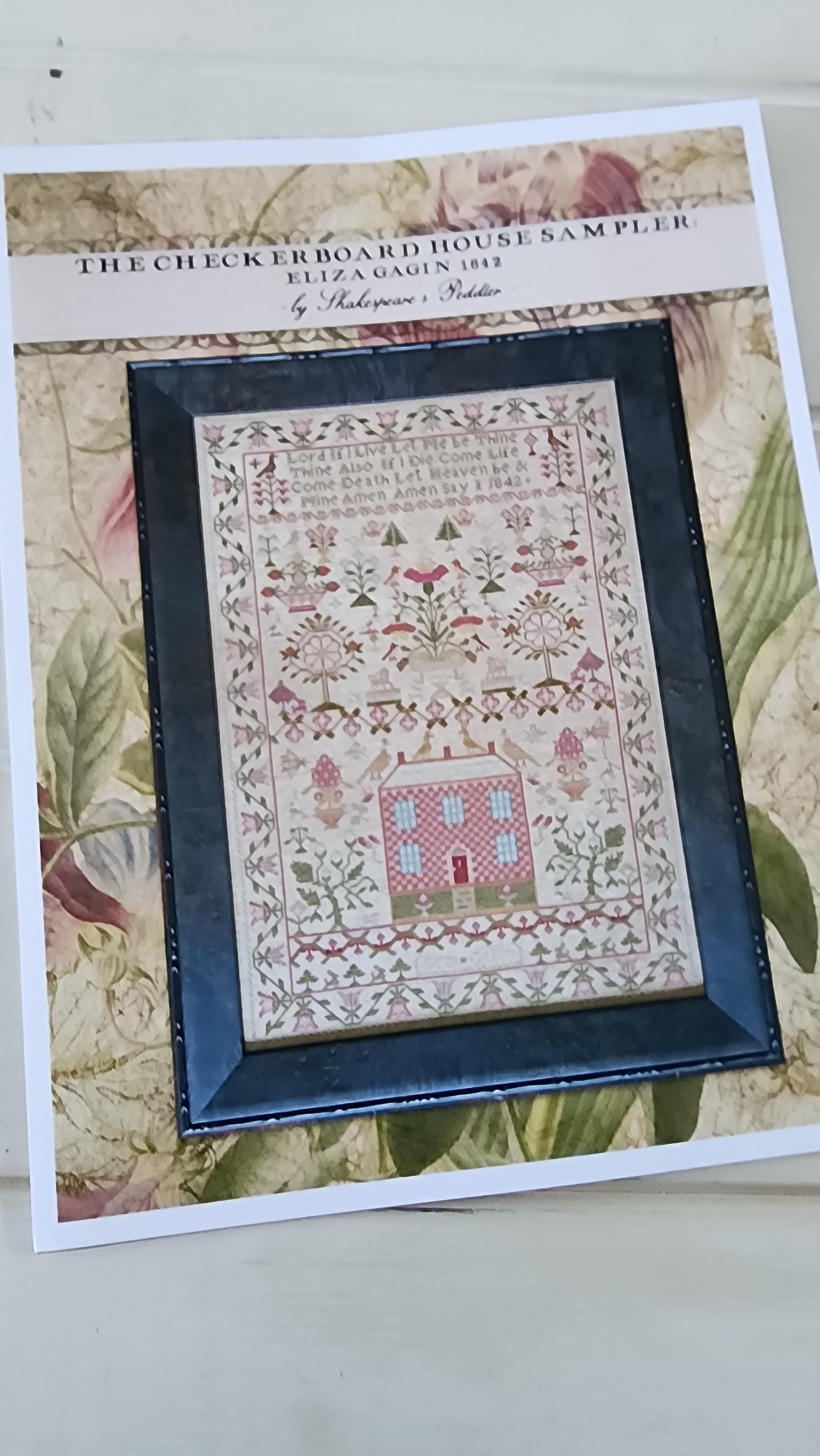 The Checkerboard House Sampler Eliza Gagin 1842 by Shakespeares's