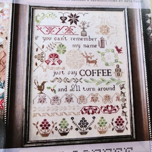 Say Coffee - Heartstrings Samplery - Etsy