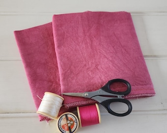 Cherry Bomb  Limited Edition Hand Dyed Linen for Cross Stitch or Embroidery Zweigart Base 28, 32, 36, 40 Count