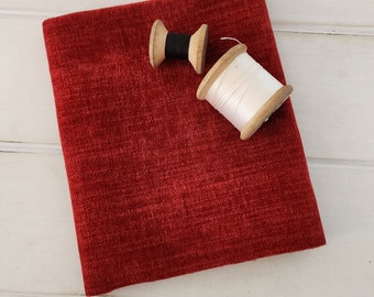 Rusty Red  Velvet for Finishing Smalls  approx 17x14 inches