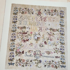 廃盤レア: 刺繍ルサージュ　Lesage, Maître-Brodeur Lea Letourneur 1894 - Reflet De Soie - Etsy