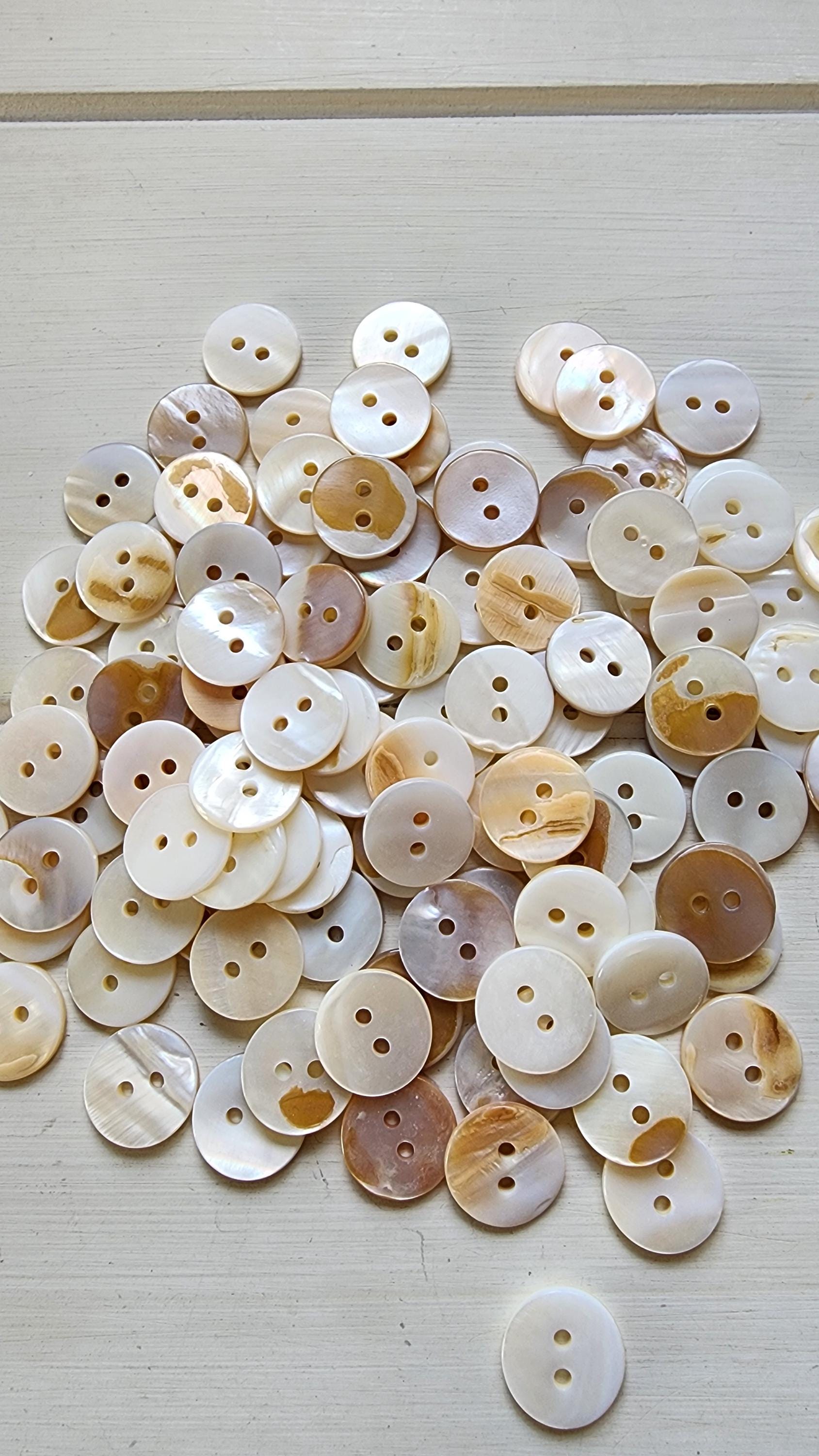 River Shell 5/8 Inch 16 Mm Diameter Buttons ( Pack of 10) - Etsy