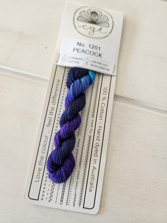 Cottage Garden Threads - 1201 Peacock Stranded Cottage Garden Threads - 1201 Peacock Stranded