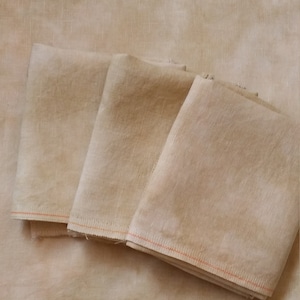 Hand Dyed "Salted Caramel" 28, 32, 36, 38 or 40 Count  Linen for Cross Stitch or Embroidery Zweigart Base