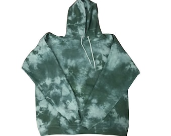 light green tie dye hoodie