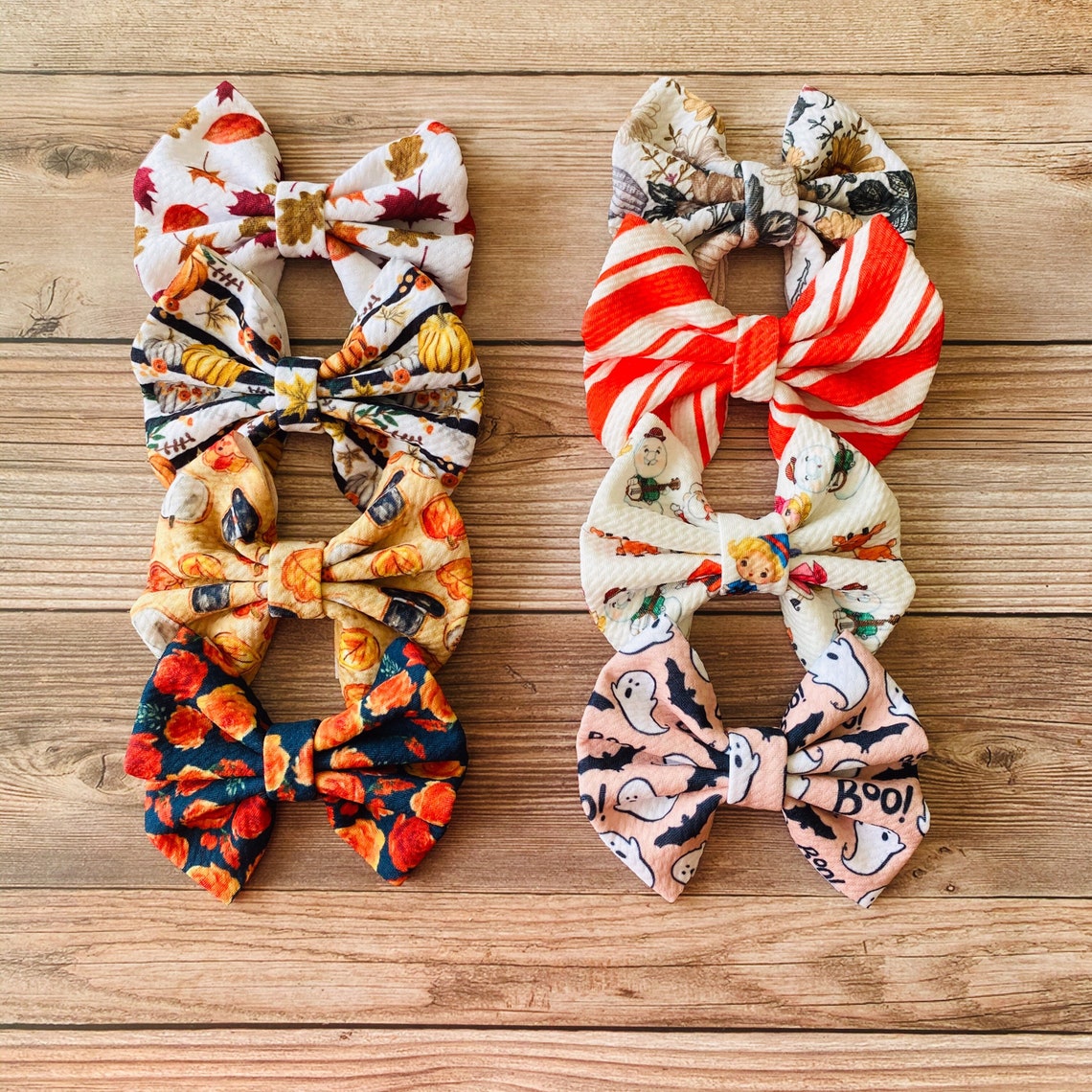 4 Bullet Fabric Hair Bows Secured to Alligator Clip Etsy Hong Kong