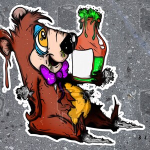 BUBU Sticker, 300 DPI, Retro Sticker, Funny Sticker