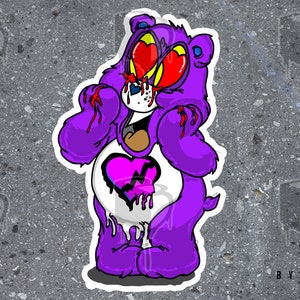 C BEAR Sticker, 300 DPI, Bear Sticker, Retro Sticker, Funny Sticker