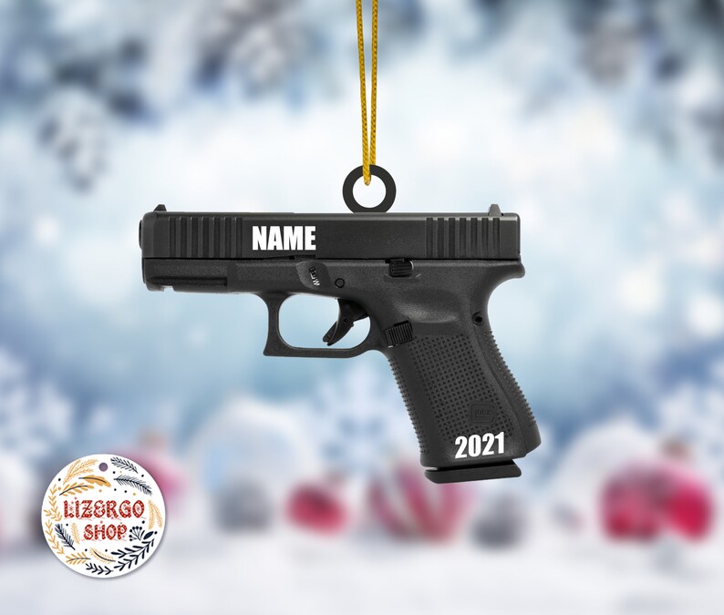 Glock Custom Ornament Handgun Ornament Personalization Glock Etsy