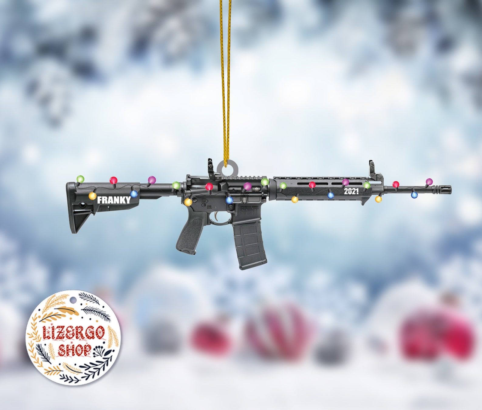 Personalized Ar15 Ornament Christmas Ar15 Ornament Christmas Etsy