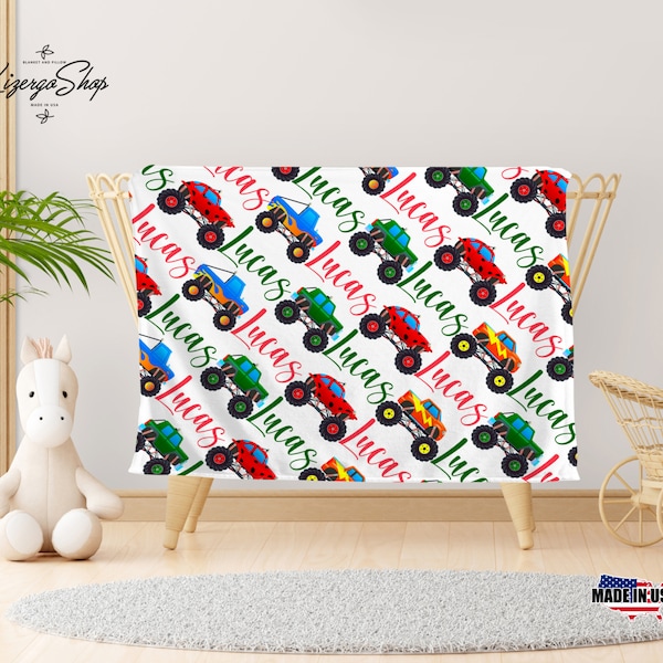 Monster Jam Blanket Etsy