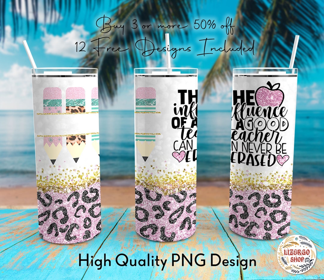 Teacher Custom Name 20 Oz Skinny Tumbler Wrap Sublimation - Etsy